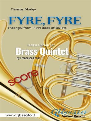 cover image of "Fyre, Fyre" Brass Quintet (score)